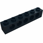 Технік брік 1x6 - Black