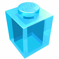Брік 1x1 - Trans-Light Blue