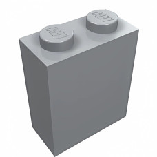 Брік 1x2x2 - Light Bluish Gray