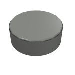 Тайл 1x1, круглий - Dark Bluish Gray