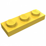 Плейт 1x3 - Yellow