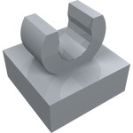 Тайл 1x1, з кліпсою - Light Bluish Gray