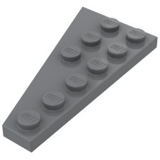 Плейт клиноподібний 6x3 (правий) - Dark Bluish Gray