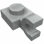 Плейт 1x1, горизонт. кліп (U) - Light Gray