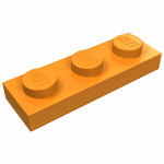 Плейт 1x3 - Orange