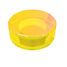 Тайл 1x1, круглий - Trans-Yellow