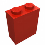 Брік 1x2x2 - Red