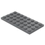 Плейт 4x8 - Dark Bluish Gray