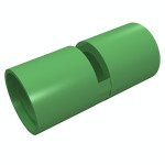 Конектор під пін на 2 з розрізом - Bright Green