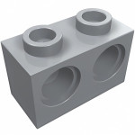Технік брік 1x2 (під 2 піни) - Light Bluish Gray