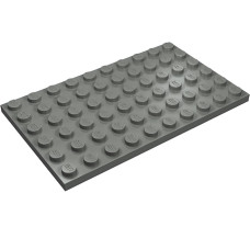 Плейт 6x10 - Dark Bluish Gray