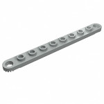 Технік плейт 1x10 з зубчиками - Light Gray