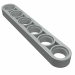 Ліфтарм тонкий на 6 - Light Gray