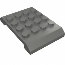 Слоуп закруглений 4x6x2/3 (середина) - Dark Bluish Gray