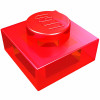 Плейт 1x1 - Trans-Red