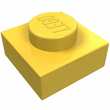 Плейт 1x1 - Yellow