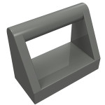 Тайл 1x2, з ручкою - Dark Bluish Gray