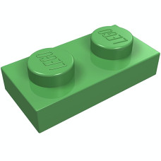 Плейт 1x2 - Bright Green