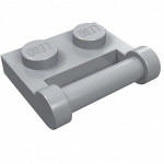 Плейт 1x2, з поручнем (закритим) - Light Bluish Gray