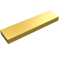 Тайл 1x4, прямокутник - Metallic Gold