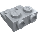 Плейт 2x2 на 2/3 зі стадами збоку - Light Bluish Gray