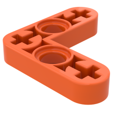 Ліфтарм тонкий - 3x3 г-подібний - Reddish Orange
