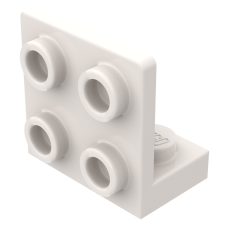 Плейт г-подібний 1x2x2x2 (вверх) - White