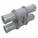 Подвійний пін з отвором під вісь - Light Bluish Gray