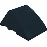 Слоуп закруглений 4x3, скошений - Black
