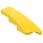 Слоуп закруглений 4x1, скошений (правий) - Yellow