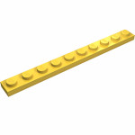 Плейт 1x10 - Yellow