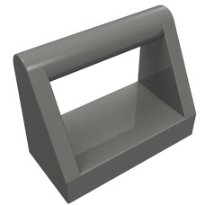 Тайл 1x2, з ручкою - Dark Bluish Gray