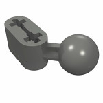 Ліфтарм на 2 з кульковим з'єднанням - Dark Bluish Gray