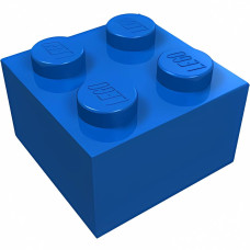 Брік 2x2 - Blue