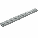Плейт 1x10 - Light Gray