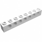 Технік брік 1x8 - White
