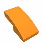 Слоуп закруглений 1x2x2/3 - Orange