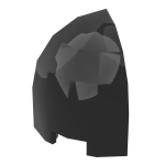 Слоуп закруглений 1x1x1 1/3 - Black
