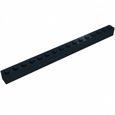 Брік 1x16 - Black