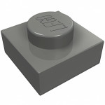 Плейт 1x1 - Dark Bluish Gray