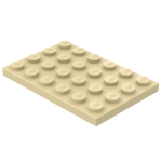 Плейт 4x6 - Tan