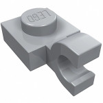 Плейт 1x1, горизонт. кліп (U) - Light Bluish Gray
