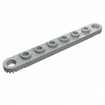 Технік плейт 1x8 з зубчиками - Light Gray