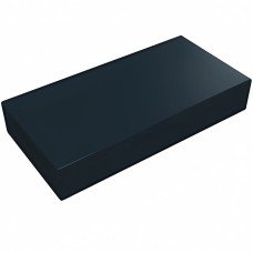 Тайл 1x2, прямокутник - Black