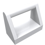 Тайл 1x2, з ручкою - White