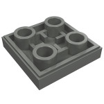 Тайл 2x2, квадрат (зворотній) - Dark Bluish Gray