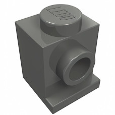 Брік модифік. 1x1, з фарою - Dark Bluish Gray