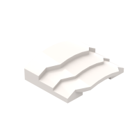 Слоуп ребристий 4x3 - White