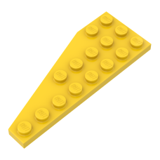 Плейт клиноподібний 8x3 (правий) - Yellow