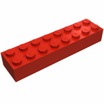 Брік 2x8 - Red